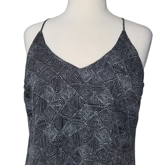 OLD NAVY Dress Maxi Sleeveless V Neck Triangle Dot - Picture 7 of 10